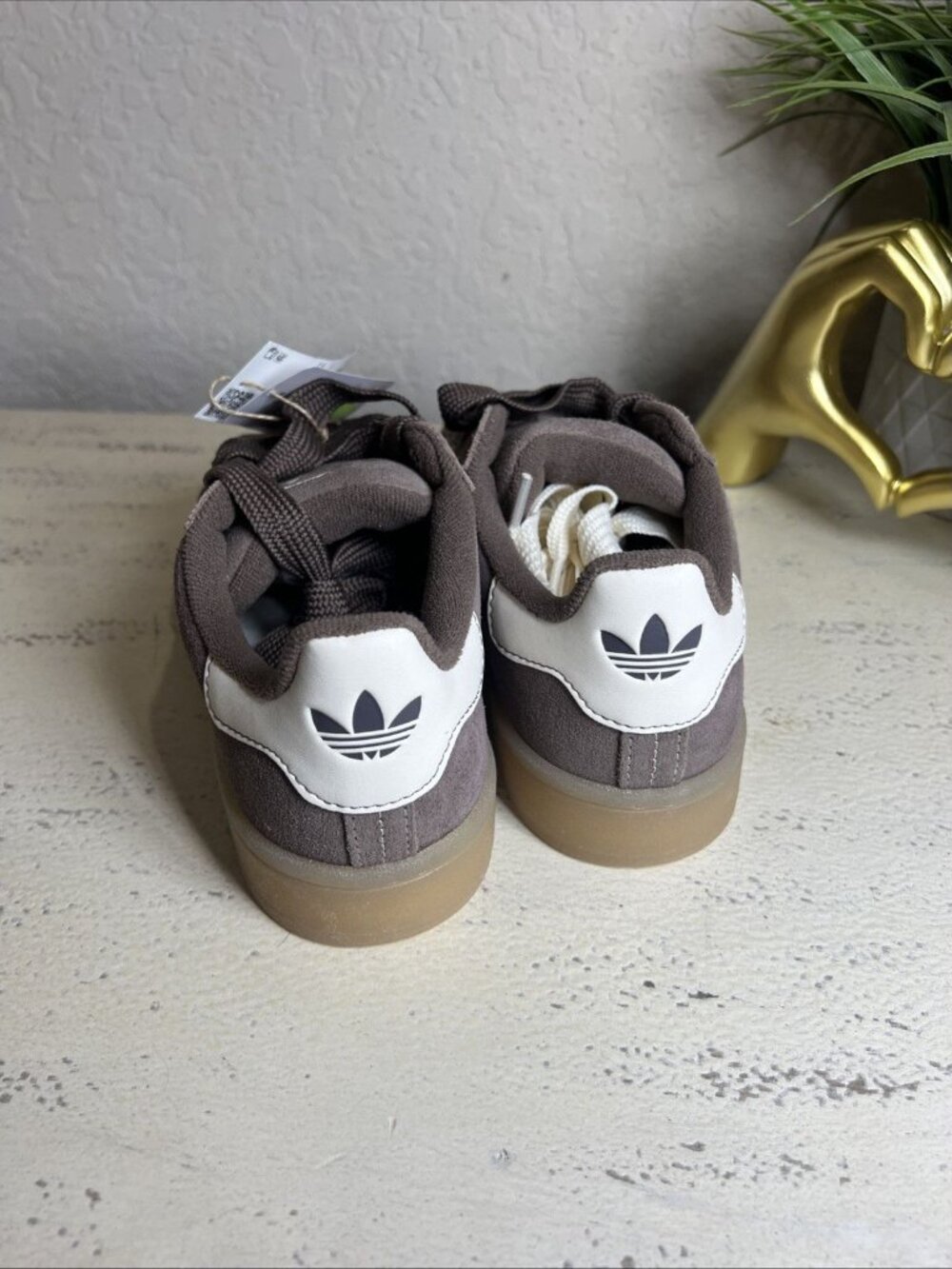 Adidas Women's Campus 00s Earth Strata/ Wonder White JQ8320 Size 6 - Picture 4 of 10